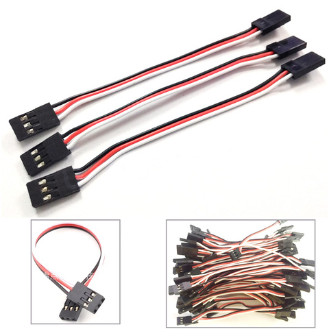 100pcs/lot 10CM 15CM 20CM 30CM Male to Male JR Plug Servo Extension Lead Wire Cable 100mm for RC Plane Quadcopter ► Photo 1/6