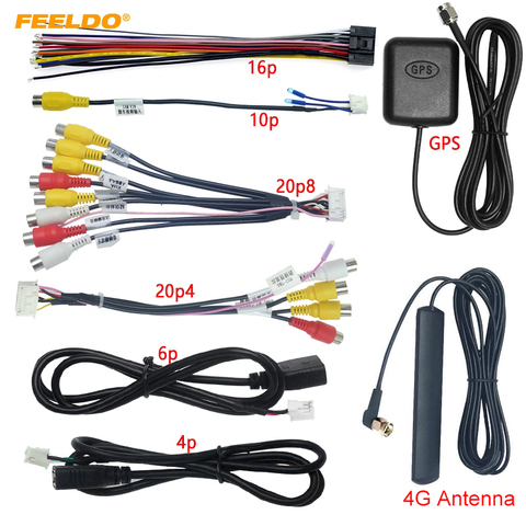 FEELDO Car Head Unit Stereo Wire Harness Kits Compatible For XY AUTO Android Solution Interface #AM4919 ► Photo 1/6