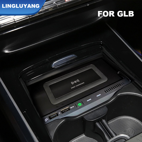 10W Car Wireless Charger for Mercedes Benz AMG A35L W177 W246 A180 A200 B200 GLB 2022 Wireless Phone Holder ► Photo 1/5