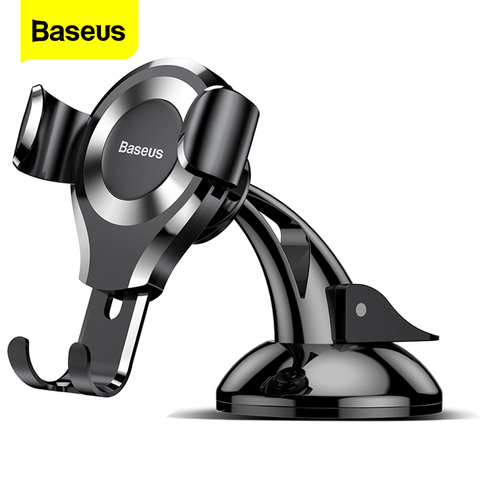 Baseus Gravity Car Phone Holder For iPhone 11 Pro Max Samsung Suction Cup Car Holder For Phone in Car Mobile Phone Holder Stand ► Photo 1/6