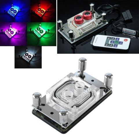CPU Acrylic Top Water Cooling Block Sprayable Liquid Block With Channel For AMD ► Photo 1/6