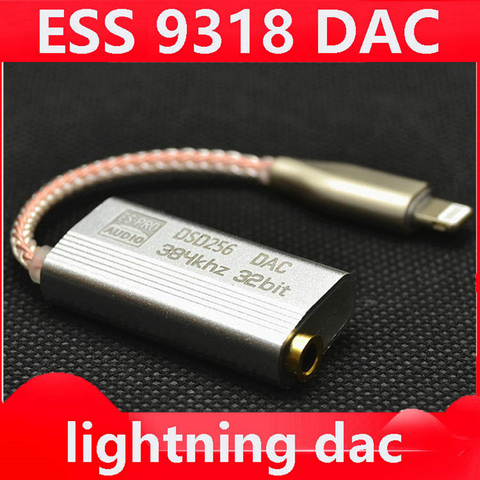 New ESS 9318 Amp For iphone Headphone Amplifier HiFi Decoding USB To 3.5MM Adapter DAC Portable Audio Out  For apple/ios ► Photo 1/6