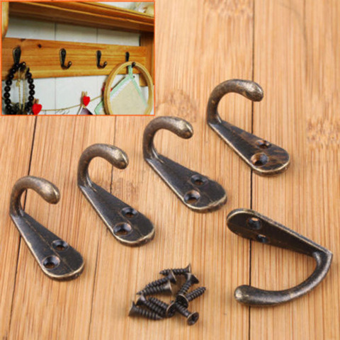 1pc Coat Hook Single Hook Gold Antique Hook C065 Extra Small Vintage Color ► Photo 1/6