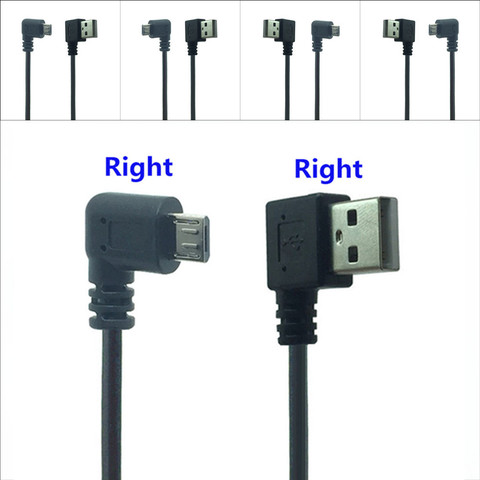 Micro USB Cable USB 90 Degree Right Angle Data Sync and Charge USB Type A to Micro USB Left Extender Lead 0.2m for samsung phone ► Photo 1/6