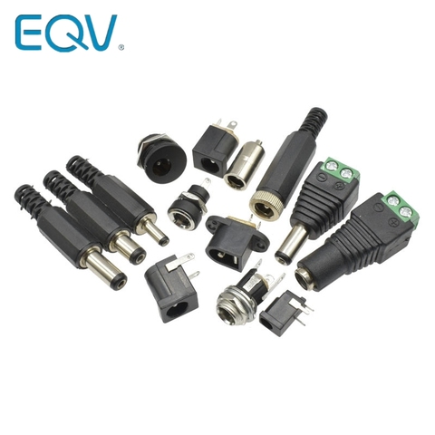 10PCS DC Power Plug Jack Connector 2.1MM 3.5MM * 1.1MM 1.3MM 2.5MMx5.5MM Female Male DC Power Plug Adapter ► Photo 1/6