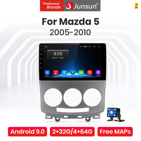 Junsun V1 Pro 4G CarPlay Android 10 4G+64G Car Radio Multimedia Player For Mazda 5 2005 - 2010 GPS no 2din 2 din dvd ► Photo 1/6