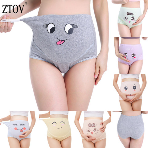 ZTOV 1Pcs Cotton Maternity Panties High Waist Panties for Pregnant Women Maternity Underwear Pregnancy Briefs Women Clothes XXL ► Photo 1/6