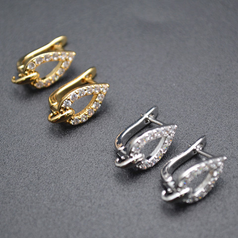 Variou shape Gold and Silver Color Earring Hooks Fit Dangle Earrings Making Jewelry Findings ► Photo 1/6