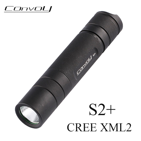 LED Flashlight Convoy S2+ Cree XML2 EDC Torch linterna LED Mini Lanterna Bike Light Self Defense Camping Work Lamp Lantern ► Photo 1/6