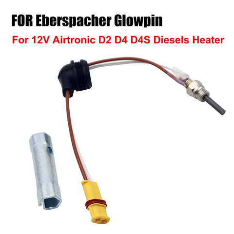 12V  fit For Eberspacher Glowpin Glow Pin Plug 1000-8000KVA For Airtronic D2 D4 D4S Diesels Heater glow plug Wrench ► Photo 1/6