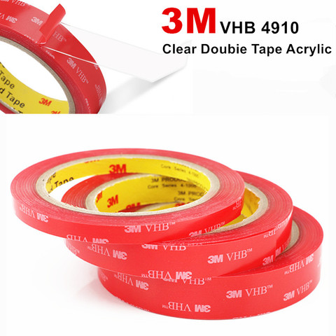 3M 4910 high temperature transparent acrylic foam tape ,Clear VHB Acrylic Foam Tape 1.0MM Thick For Car /office/Home decoratron ► Photo 1/6
