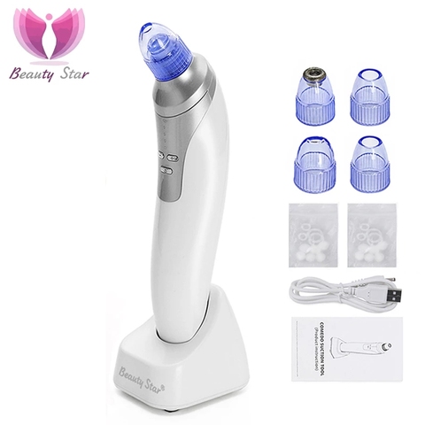 Beauty Star Vacuum Blackhead Remover Facial Vacuum Suction Pore Cleaner Pimple Comedo Removal Microdermabrasion Face Cleaning ► Photo 1/6