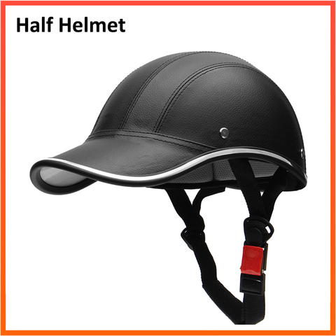 Motorcycle Bike Scooter Half Helmet Baseball Cap Style Safety Hard Hat Open Face Lightweight Designed Helmet Fit For Men Women ► Photo 1/6