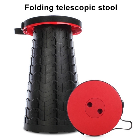 HKG Outdoor Portable Telescopic Stool Folding Chair for Camping Beach Fishing and Home Office ► Photo 1/6