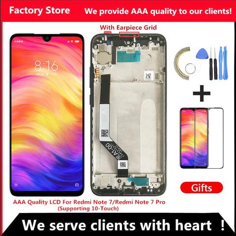 10-Touch AAA Quality LCD For Xiaomi Redmi Note 7 LCD With Frame Display Screen For Redmi Note7 Pro LCD With Frame Display Screen ► Photo 1/6