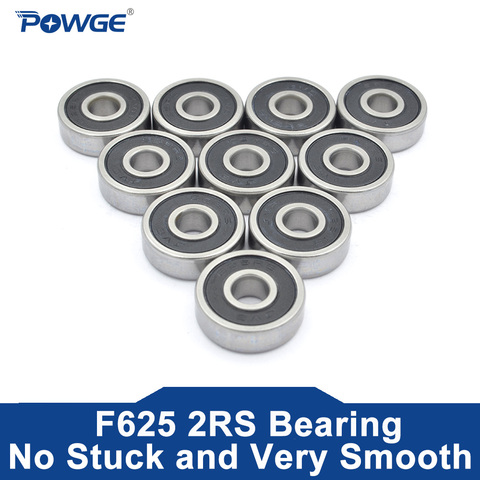 POWGE VORON 625-2RS Bearing 5*16*5 mm ABEC-7 Flanged Miniature F625 RS Ball Bearings F625RS For   Mobius 3.1 Voron 0/2.4 Printer ► Photo 1/3