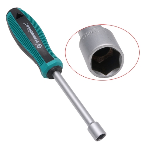 Metal Socket Driver Wrench Screwdriver Hex Nut Key Nutdriver Hand Tool 10mm 28TC ► Photo 1/1