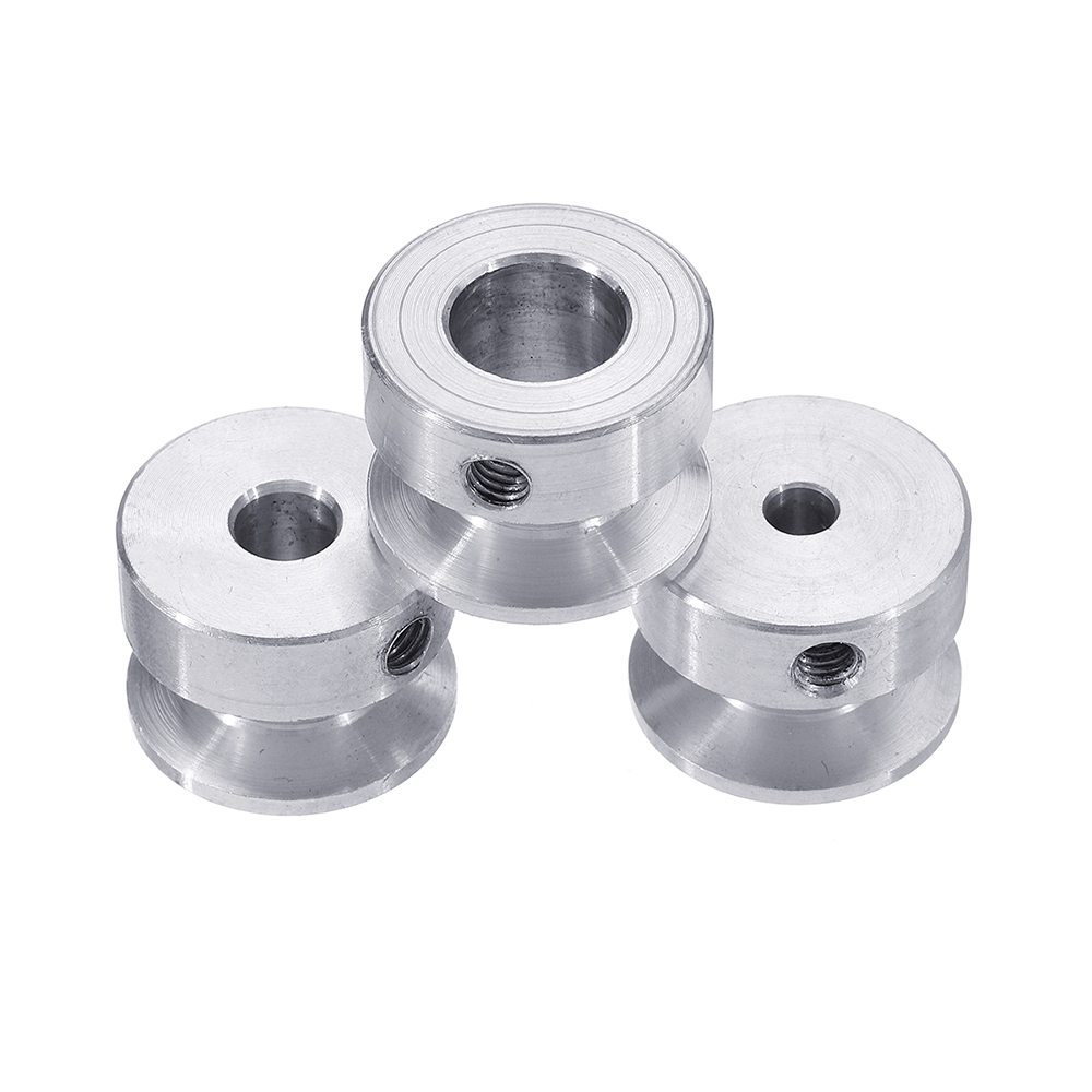 20mm Aluminum Alloy Single Groove Pulley 4/5/6/8/10mm Fixed Bore Pulley Wheel for Motor Shaft 6mm Belt ► Photo 1/6