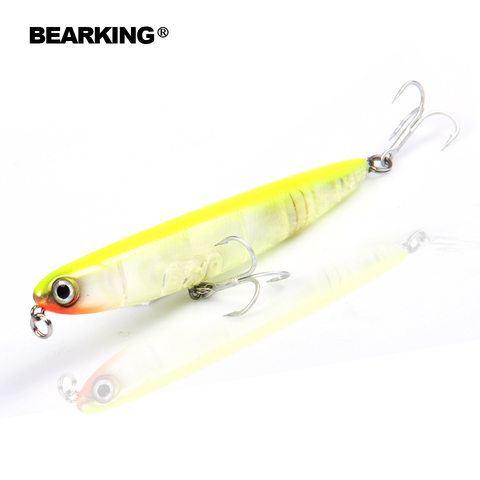 Bearking professional fishing lures,110mm 13g top water pencilbait,walkdog action ,6colors for choose,fishing tackle hard bait ► Photo 1/6