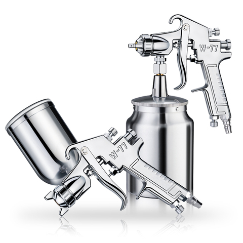 W-77 airbrush 2.0/2.5/3.0 Caliber  Spray paint gun 400cc/1000cc oiler High-atomization spraying pneumatic tools ► Photo 1/6