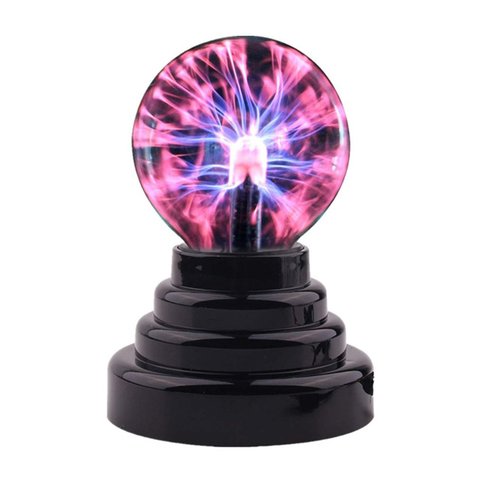 Plasma Ball Atomosphere Night Light Lava Lamp Supply By USB and AAA Batteries Kids Gift 2022 Magic Lightning Bolt LED Lampen ► Photo 1/6