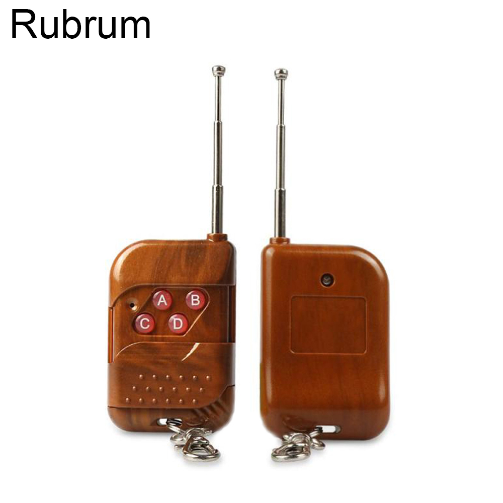Rubrum Universal 433MHz RF Relay 4 CH Button Learning Code Remote
