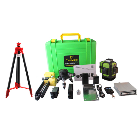 Fukuda Rotary Laser Level 360 16 Lines 4D Green Beam Cross Line Laser leveler Self-Leveling Horizontal Vertical Indoor Outdoor ► Photo 1/6