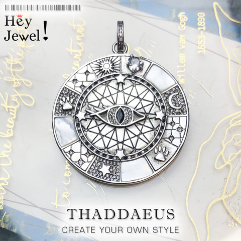 Pendant Amulet Mystical Symbols,2022 Fashion Jewelry Europe Trendy Optimism Accessorie 925 Sterling Silver Gift For  Woman Men ► Photo 1/6