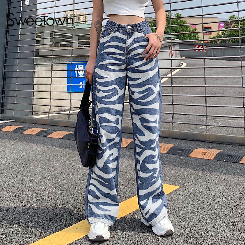 Women Low Waisted Pants Wide Leg Denim Jeans Straight Casual Loose Baggy  Trousers Vintage Y2K 90s Streetwear