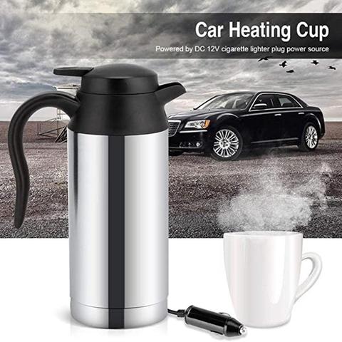 12V 750ml Vehicular Kettle Car Electric Pot Stainless Steel Coffee Mug With Cigarette Lighter Auto Accessories Coffee Kettle ► Photo 1/6