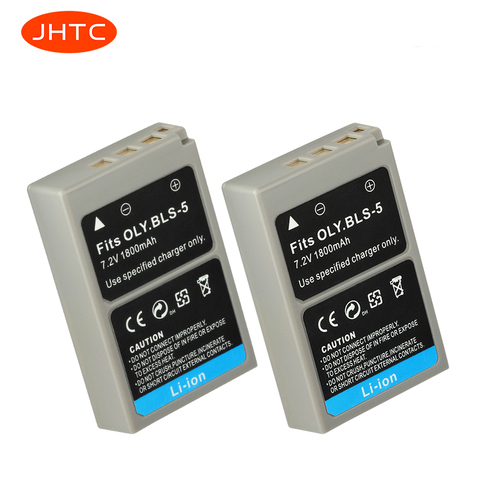 1800mAh PS-BLS5 BLS 5 Battery for Olympus PEN E-PL2,E-PL5,E-PL6,E-PL7,E-PM2, OM-D E-M10 Batterie BLS-50 BLS50 ► Photo 1/5