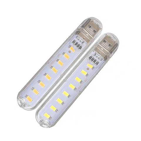 Bright USB LED Book Lights 3LEDs 8LEDs SMD 5630 5730 LED Bulb 5V Power Input White 5000-6500K Warm 3000-3500K USB Night Light ► Photo 1/6