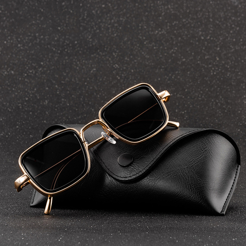 2022 Classic Fashion Brand Design Steampunk Sunglasses Men Women Vintage Metal Frame Mirror Small Square Sunglasses UV400 Goggle ► Photo 1/6