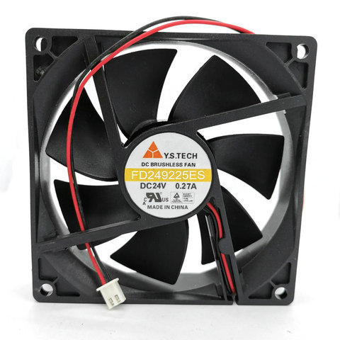 FD249225ES 9225 24V 0.27A  2WIRE Cooling fan 92*92*25mm HZDO FD249225ES-N 0.24A ► Photo 1/6