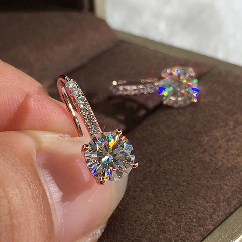 Huitan Dazzling Crystal Zircon Women Drop Earring Wedding Engagement Party Versatile Gorgeous Earring Classic Jewelry Best Gift ► Photo 1/6