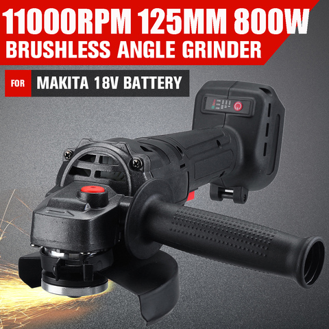 100/125mm Brushless Cordless Impact Angle Grinder Variable Speed Grinder Cutting Machine for Makita 18V Battery ► Photo 1/6