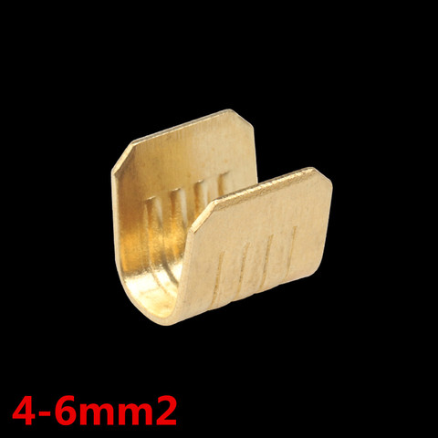 100pcs/lot DJ454C U-shaped terminal tab cold inserts connectors / terminal connector cable / wire cable lug,4-6mm2 ► Photo 1/6