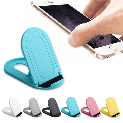 6 Colors Mobile Phone Stand Plastic Foldable Desktop Stand For Cell phone Tablet Universal Desk Phone Holder Smartphone Bracket ► Photo 1/6