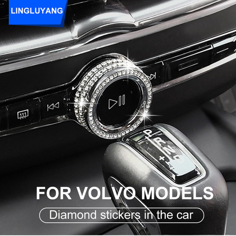 for volvo xc60 xc90 s90 v90 xc40 s60 v60 interior modification diamond car stickers decoration car Accessories ► Photo 1/6