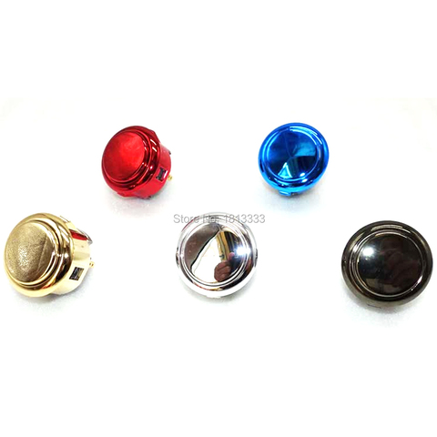 Original SANWA OBSJ-30 Metallic Push Button 30mm 24mm Chrome Plated Button Swithc Arcade Game Joystick Parts Start Buttons ► Photo 1/6