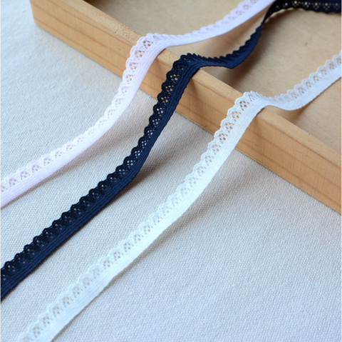 5 Meters 5 Colors Elastic Lace Trim High Quality Stretch Embroidery Lace Ribbon Fabric Sewing Supplies DIY Underwear Lingerie ► Photo 1/6