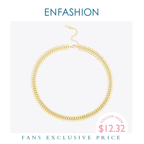 ENFASHION Punk Fancy Chain Necklace Women Stainless Steel Gold Color Centipede Choker Necklace Party Fashion Jewelry 2022 P3074 ► Photo 1/6