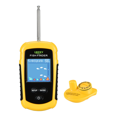 LUCKY Sonar wireless  fish finder FFCW1108-1 120m Wireless Fishing Alarm Deeper Finder Alarm 40M/130FT deeper fishfinder ► Photo 1/6
