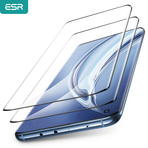 ESR Tempered Glass for Xiaomi 10/10 Pro Anti Bluy-Ray Glass Full Cover Screen Protective Soft TPU Explosion Proof Film for Mi10 ► Photo 1/6