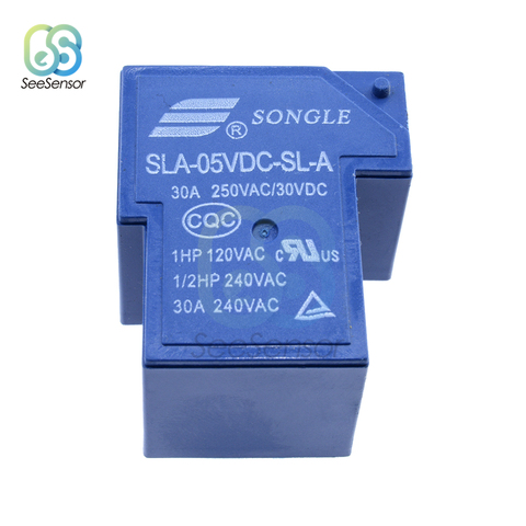 Power Relay SLA-05VDC-SL-A SLA-12VDC-SL-A SLA-24VDC-SL-A 5V 12V 24V 30A 240VAC 5PIN T90 ► Photo 1/6