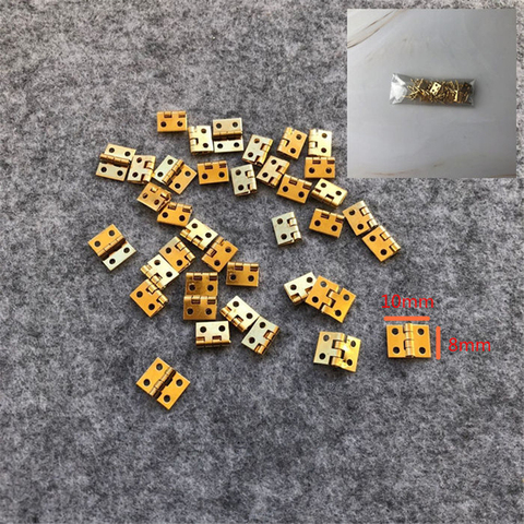 Promotion Tiny 20pcs Mini Small Metal Hinge Small Wooden Gift Box Exquisite Jewelry Pure Copper Door Hinges Hardware Tool Supply ► Photo 1/6