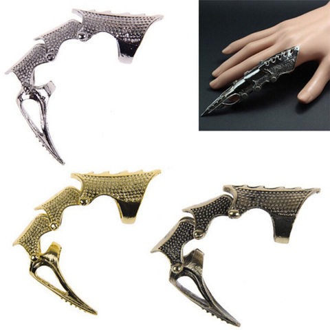 Gothic Punk Rock Metal Joint Armor Ring For Men Women Exaggerated Long Knuckle Full Finger Claw Ring ► Photo 1/6