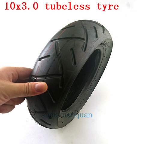 10 inch E-Scooter wheel tyre10x3.0 10x3.00 electric scooter Tubeless tire 10*3.0 scooter vacuum tyre widening thickening tyre ► Photo 1/6