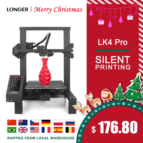 LONGER LK4 Pro FDM 3D Printer Open Source 4.3” Full Color Touch Screen Full Metal Big Size High Precision 3D Drucker ► Photo 1/6