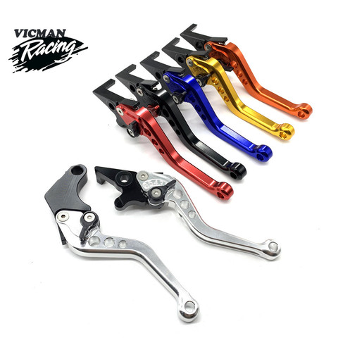 Universal Motorcycle CNC Brake Clutch Levers aluminum Shorty Adjustable Levers For brake pump for Honda GROM MSX 125 2013 - 2015 ► Photo 1/5